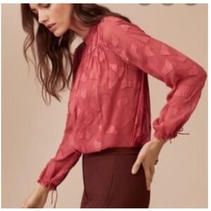 Aritzia x Le Fou by Wilfred Henrietta‎ Sheer Long Sleeve Top Pink S
